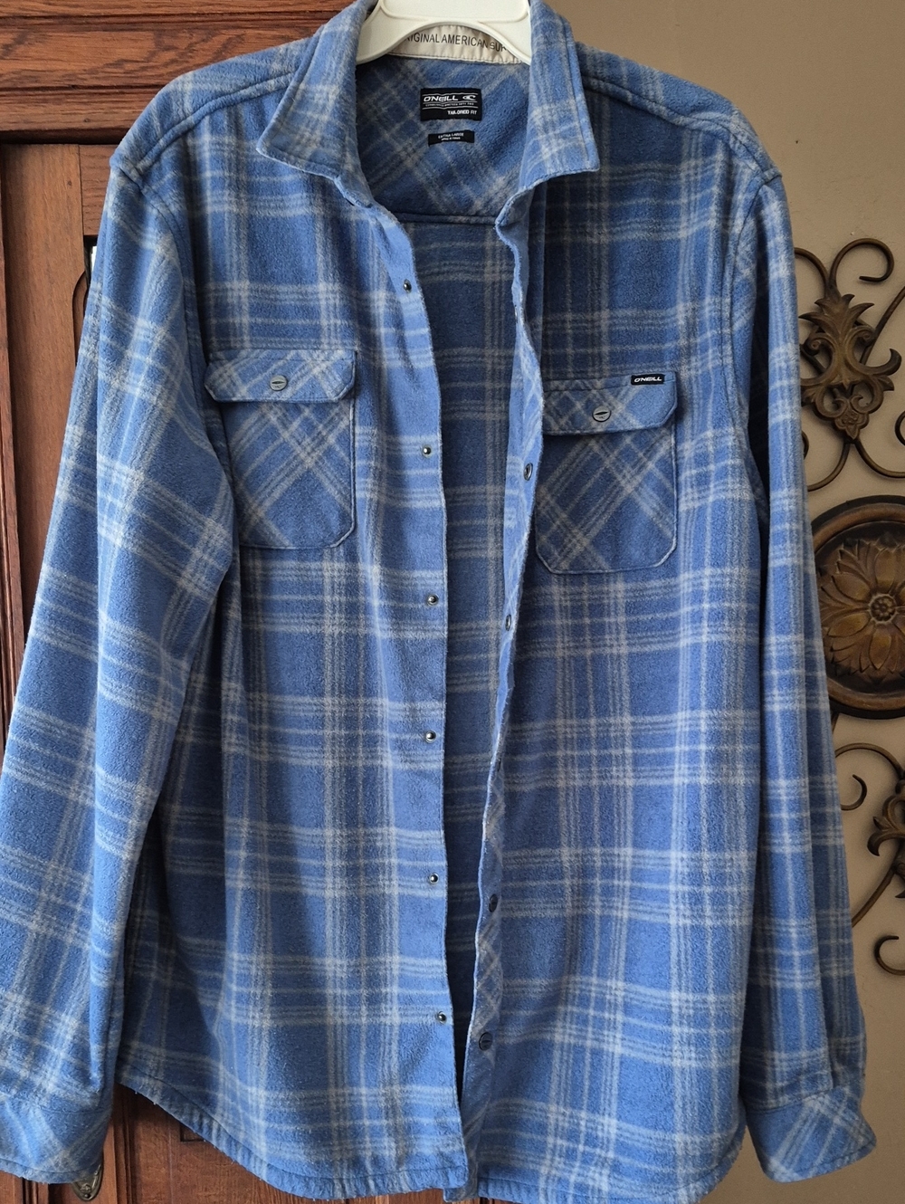 O'Neill Blue Plaid Flannel Jacket